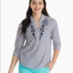 NWT Southern Tide Samantha Popover top  Large
